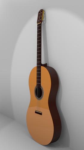 Classical Guitar (low Polly) preview image